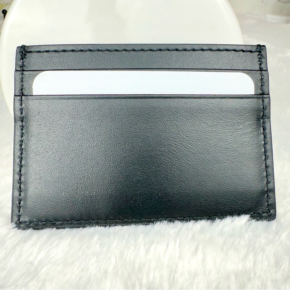 GUCCI black leather GG card holder or badge ID holder BRAND NEW - Picture 2 of 5